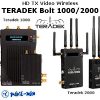 Alquiler HD TX Video Wireless TERADEK Bolt 1000/2000