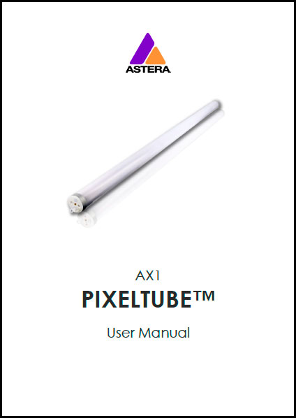 Astera AX1 Wireless PixelTube - Usel Manual